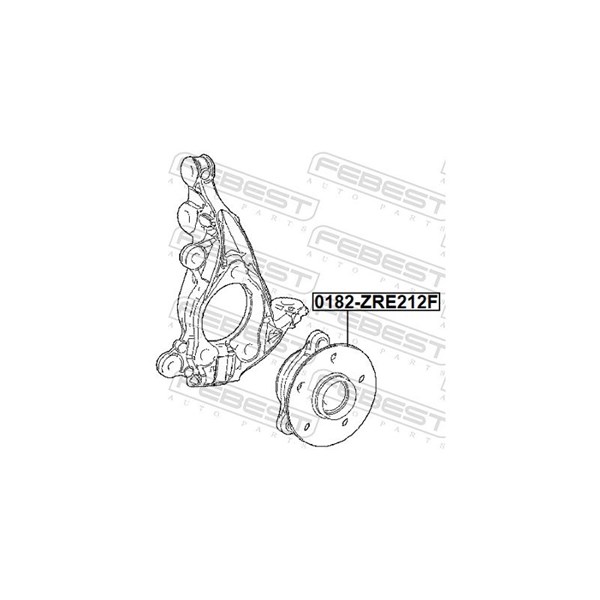 Hjulnav, Framaxel Febest 0182-ZRE212F FEBEST Hjulnav, Framaxel Febest 0182-ZRE212F FEBEST
