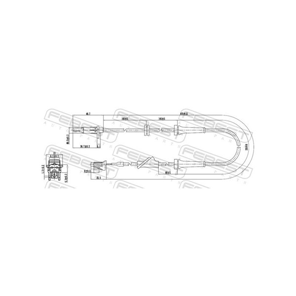 ABS-givare, Sensor, hjulvarvtal, framaxel vänster Febest 02606-01 FEBEST ABS-givare, Sensor, hjulvarvtal, framaxel vänster Febest 02606-01 FEBEST