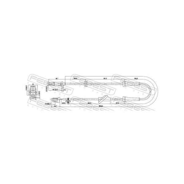ABS-givare, Sensor, hjulvarvtal, framaxel vänster Febest 02606-01 FEBEST ABS-givare, Sensor, hjulvarvtal, framaxel vänster Febest 02606-01 FEBEST