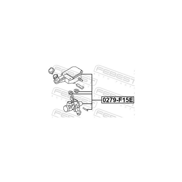 Huvudbromscylinder Febest 0279-F15E FEBEST Huvudbromscylinder Febest 0279-F15E FEBEST