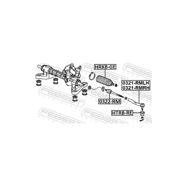 Styrled, framaxel vänster Febest 0321-RMLH FEBEST Styrled, framaxel vänster Febest 0321-RMLH FEBEST