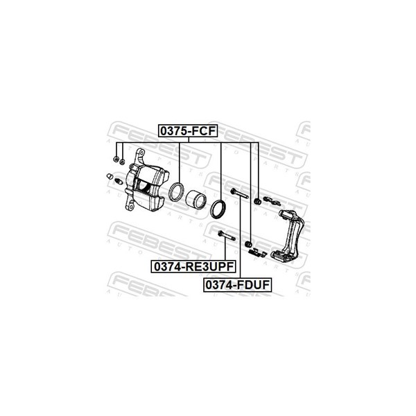 Reparationssats, bromsok, Framaxel Febest 0375-FCF FEBEST Reparationssats, bromsok, Framaxel Febest 0375-FCF FEBEST