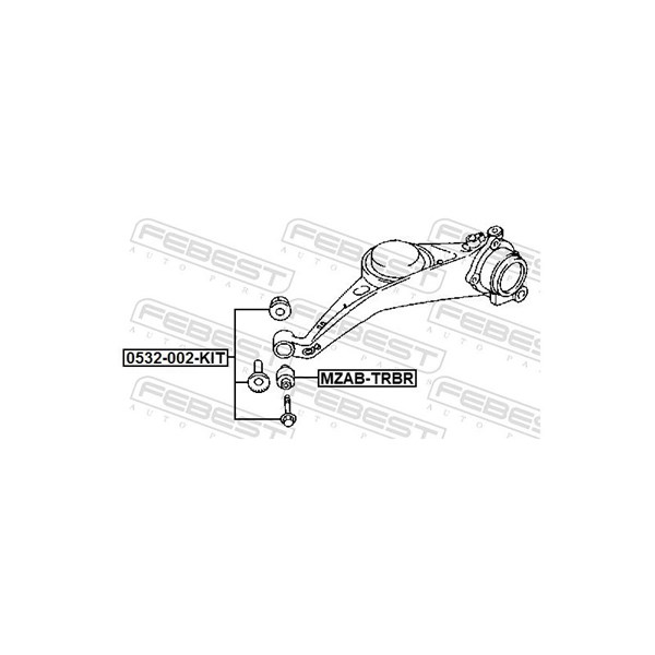 Inställningsskruv, camber Febest 0532-002-KIT FEBEST