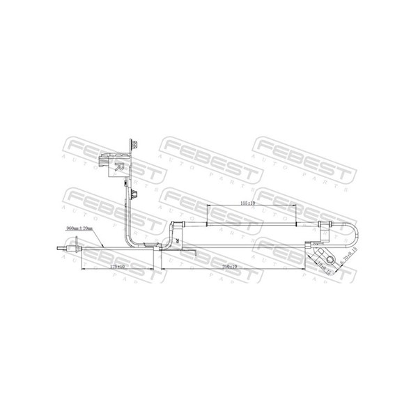 ABS-givare, Sensor, hjulvarvtal, framaxel höger Febest 05606-002 FEBEST