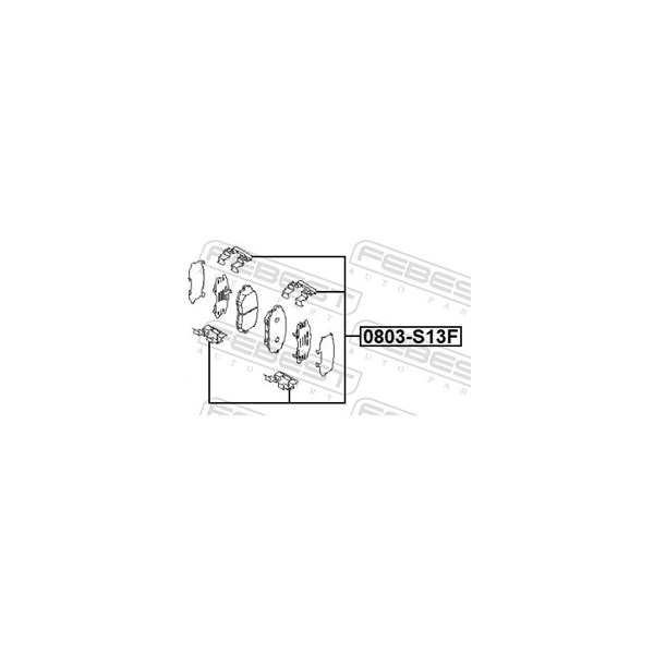 Monteringssats, Framaxel Febest 0803-S13F FEBEST