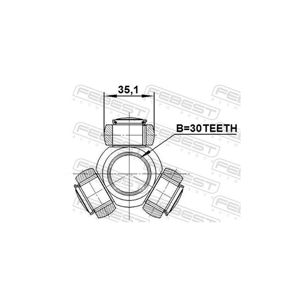 Tripodled Febest 1216-ELN19 FEBEST