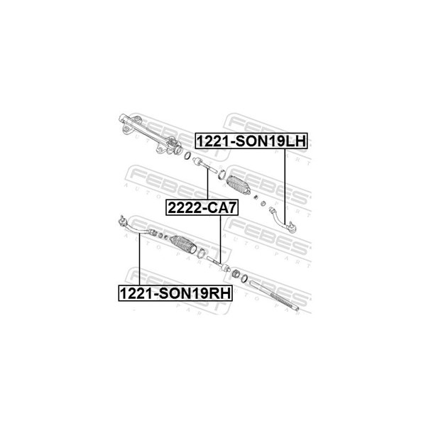 Styrled, framaxel höger Febest 1221-SON19RH FEBEST Styrled, framaxel höger Febest 1221-SON19RH FEBEST