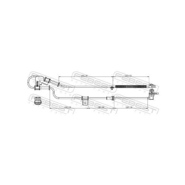 ABS-givare, Sensor, hjulvarvtal, framaxel höger Febest 12606-002 FEBEST ABS-givare, Sensor, hjulvarvtal, framaxel höger Febest 12606-002 FEBEST