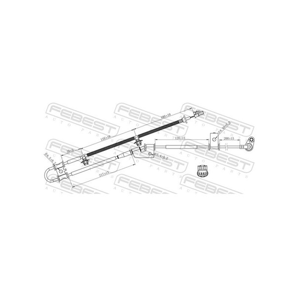 ABS-givare, Sensor, hjulvarvtal, framaxel vänster Febest 12606-00 FEBEST ABS-givare, Sensor, hjulvarvtal, framaxel vänster Febest 12606-00 FEBEST