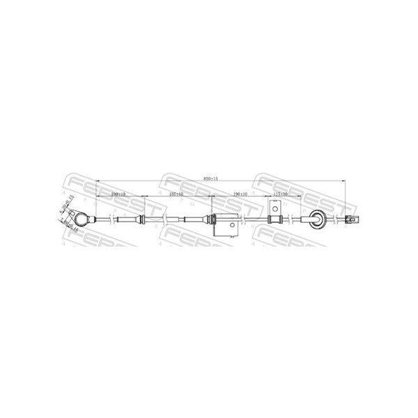 ABS-givare, Sensor, hjulvarvtal, framaxel vänster Febest 12606-00 FEBEST ABS-givare, Sensor, hjulvarvtal, framaxel vänster Febest 12606-00 FEBEST