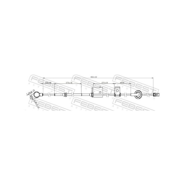 ABS-givare, Sensor, hjulvarvtal, framaxel höger Febest 12606-010 FEBEST ABS-givare, Sensor, hjulvarvtal, framaxel höger Febest 12606-010 FEBEST