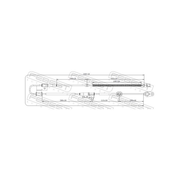 ABS-givare, Sensor, hjulvarvtal, framaxel vänster Febest 12606-01 FEBEST