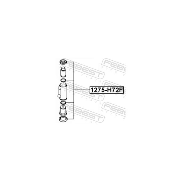 Reparationssats, bromsok, Framaxel Febest 1275-H72F FEBEST Reparationssats, bromsok, Framaxel Febest 1275-H72F FEBEST