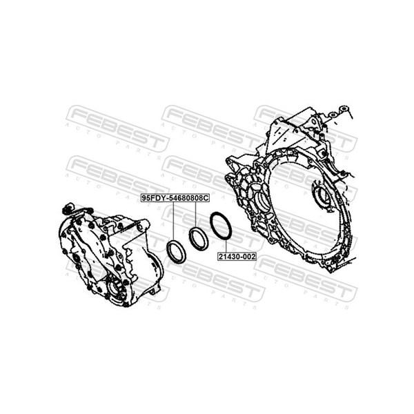 Oljepackningsring, manuell transmission Febest 21430-002 FEBEST Oljepackningsring, manuell transmission Febest 21430-002 FEBEST