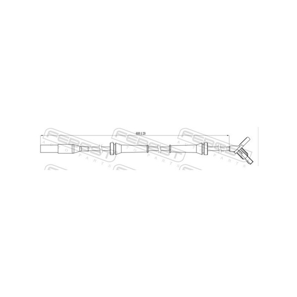 ABS-givare, Sensor, hjulvarvtal, Framaxel Febest 21606-003 FEBEST