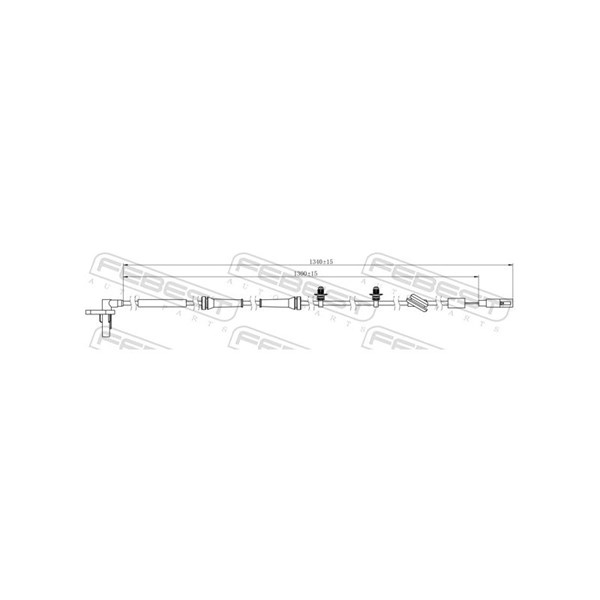 ABS-givare, Sensor, hjulvarvtal, Framaxel Febest 21606-007 FEBEST