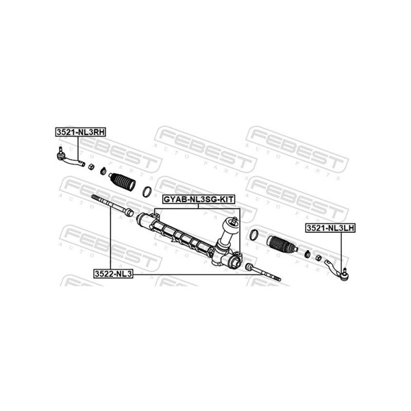 Styrled, framaxel vänster Febest 3521-NL3LH FEBEST Styrled, framaxel vänster Febest 3521-NL3LH FEBEST