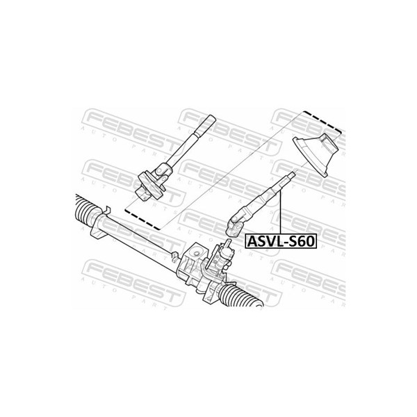 Styrningsaxel Febest ASVL-S60 FEBEST