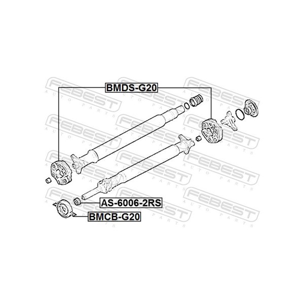Led, kardanaxel Febest BMDS-G20 FEBEST Led, kardanaxel Febest BMDS-G20 FEBEST