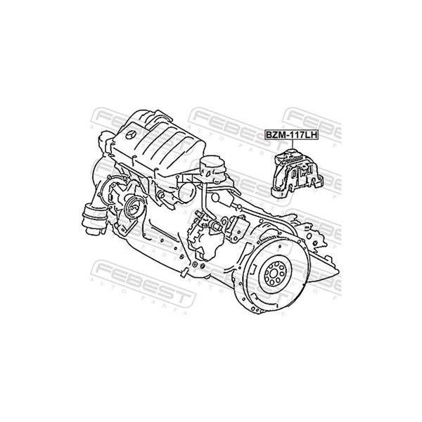 Motorkudde, Vänster Febest BZM-117LH FEBEST