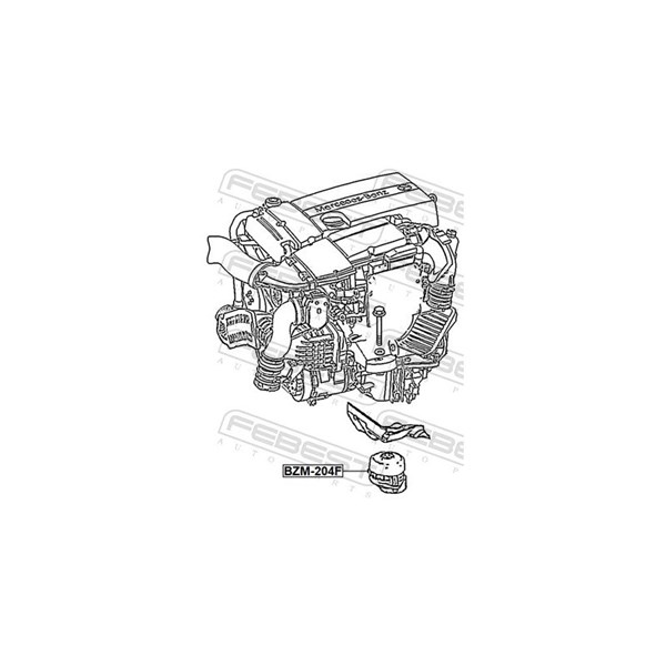 Motorkudde, Fram Febest BZM-204F FEBEST Motorkudde, Fram Febest BZM-204F FEBEST