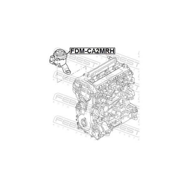 Motorkudde, Höger Febest FDM-CA2MRH FEBEST Motorkudde, Höger Febest FDM-CA2MRH FEBEST