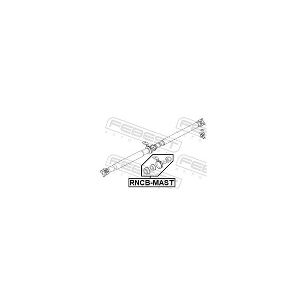Mellanlager, kardanaxel Febest RNCB-MAST FEBEST Mellanlager, kardanaxel Febest RNCB-MAST FEBEST