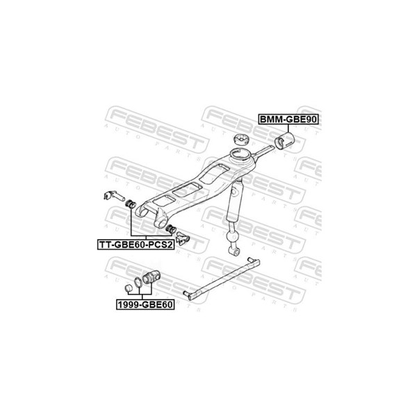 Bussning, växelspak Febest TT-GBE60-PCS2 FEBEST Bussning, växelspak Febest TT-GBE60-PCS2 FEBEST