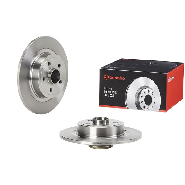 Bromsskiva Solid, Bakaxel Brembo 08.9558.17 BREMBO