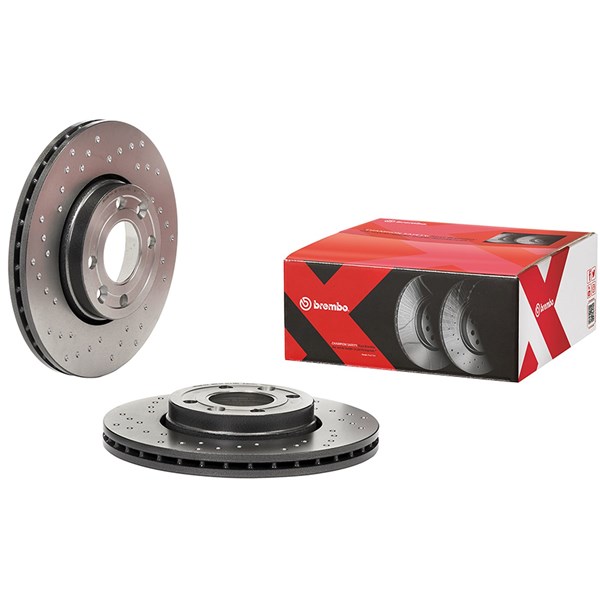 Bromsskiva Hålad/ventilerad, Framaxel Brembo 09.9078.2X BREMBO