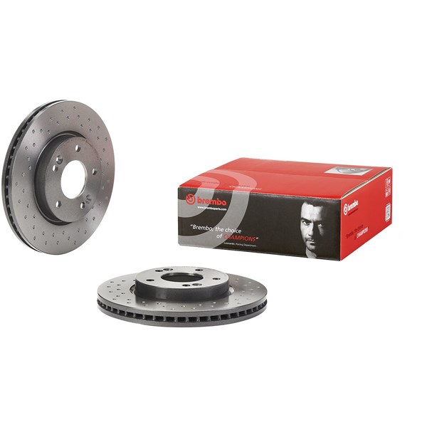 Bromsskiva Hålad/ventilerad, Framaxel Brembo 09.9574.4X BREMBO