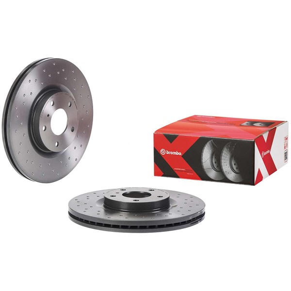 Bromsskiva Hålad/ventilerad, Framaxel Brembo 09.B266.1X BREMBO