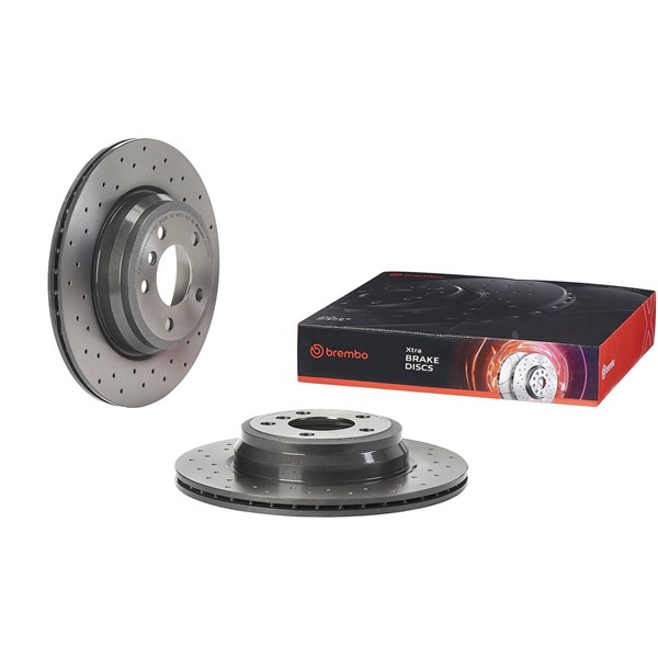 Bromsskiva Hålad/ventilerad, Bakaxel Brembo 09.C117.1X BREMBO