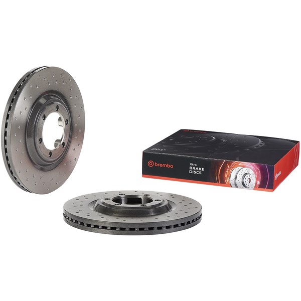 Bromsskiva Hålad/ventilerad, Framaxel Brembo 09.C244.1X BREMBO