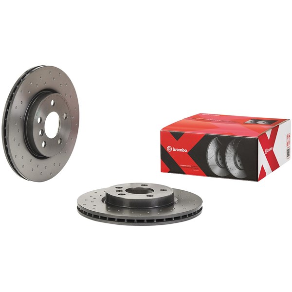 Bromsskiva Hålad/ventilerad, Framaxel Brembo 09.C349.1X BREMBO
