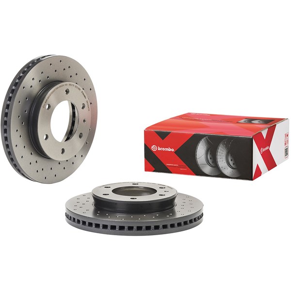 Bromsskiva Hålad/ventilerad, Framaxel Brembo 09.C424.1X BREMBO