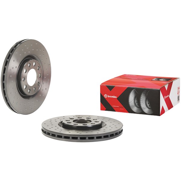 Bromsskiva Hålad/ventilerad, Framaxel Brembo 09.D209.1X BREMBO