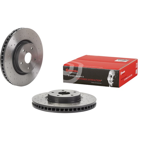 Bromsskiva Hålad/ventilerad, Framaxel Brembo 09.D245.1X BREMBO