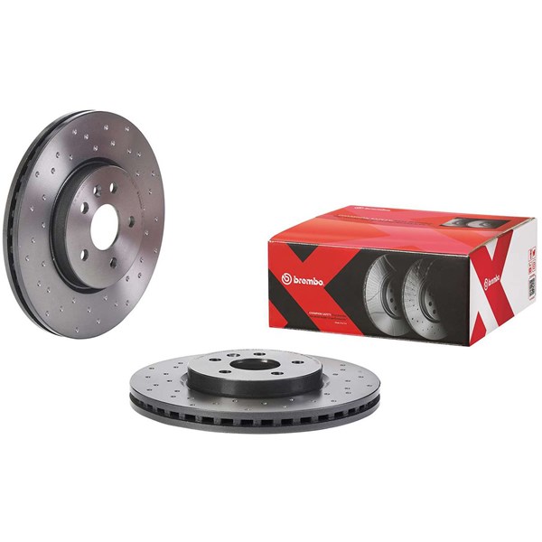Bromsskiva Hålad/ventilerad, Framaxel Brembo 09.D392.1X BREMBO