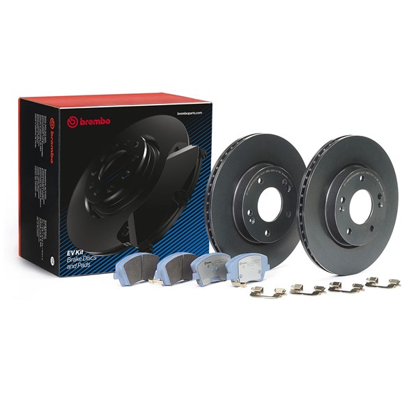 Bromssats, Skivbroms Ventilerad, Framaxel Brembo KT 08 013 BREMBO