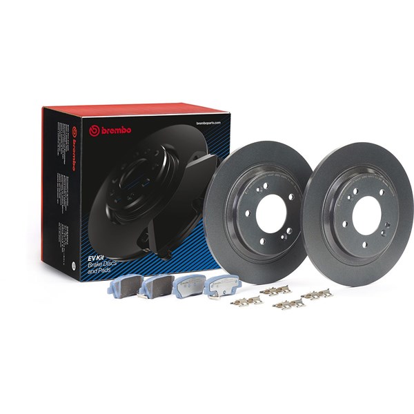 Bromssats, Skivbroms Solid, Bakaxel Brembo KT 08 016 BREMBO