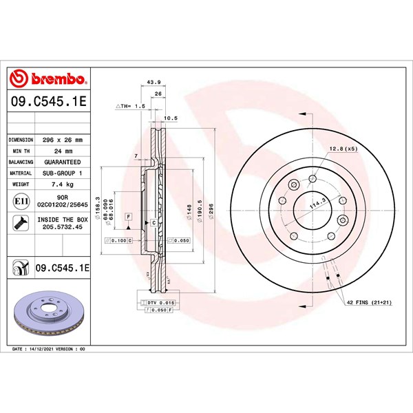 Bromssats, Skivbroms Ventilerad, Framaxel Brembo KT 08 019 BREMBO Bromssats, Skivbroms Ventilerad, Framaxel Brembo KT 08 019 BREMBO