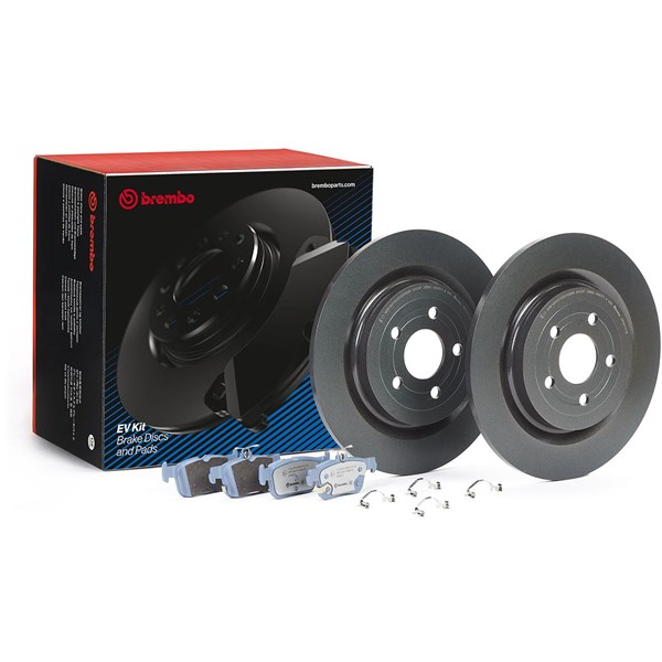 Bromssats, Skivbroms Solid, Bakaxel Brembo KT 08 027 BREMBO