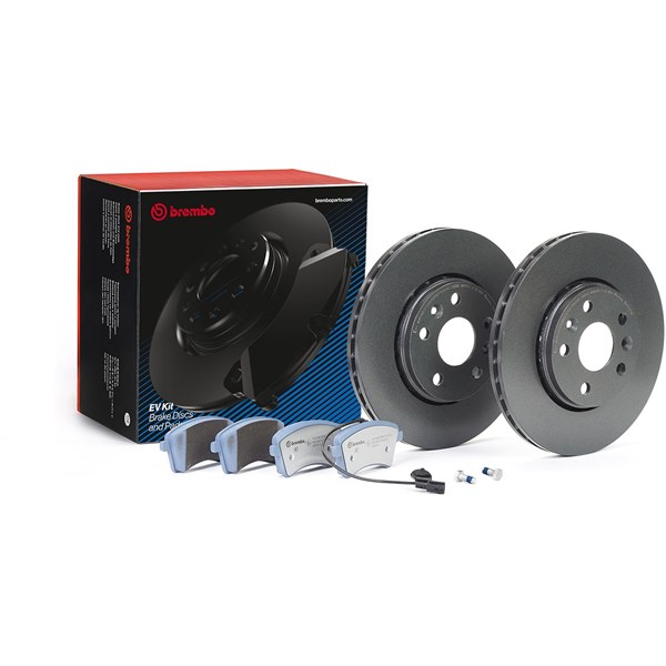 Bromssats, Skivbroms Ventilerad, Framaxel Brembo KT 08 034 BREMBO