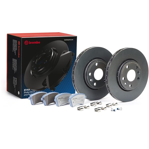 Bromssats, Skivbroms Ventilerad, Framaxel Brembo KT 08 036 BREMBO