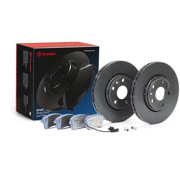 Bromssats, Skivbroms Ventilerad, Framaxel Brembo KT 08 037 BREMBO