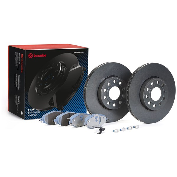 Bromssats, Skivbroms Ventilerad, Framaxel Brembo KT 08 038 BREMBO
