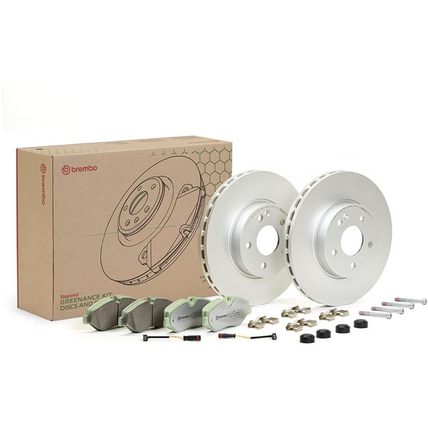 Bromssats, Skivbroms Ventilerad, Framaxel Brembo KT 10 029 BREMBO