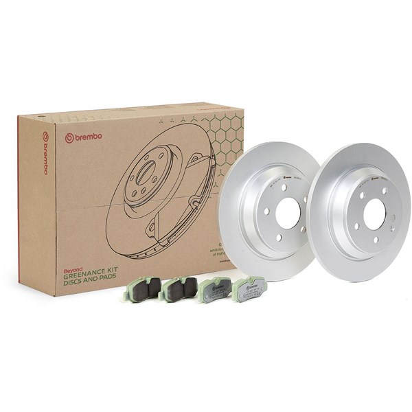 Bromssats, Skivbroms Solid, Bakaxel Brembo KT 10 032 BREMBO