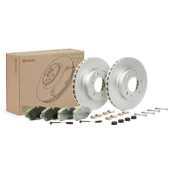 Bromssats, Skivbroms Ventilerad, Framaxel Brembo KT 10 053 BREMBO